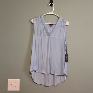 Vince Camuto Sky Blue Sleeveless Blouse